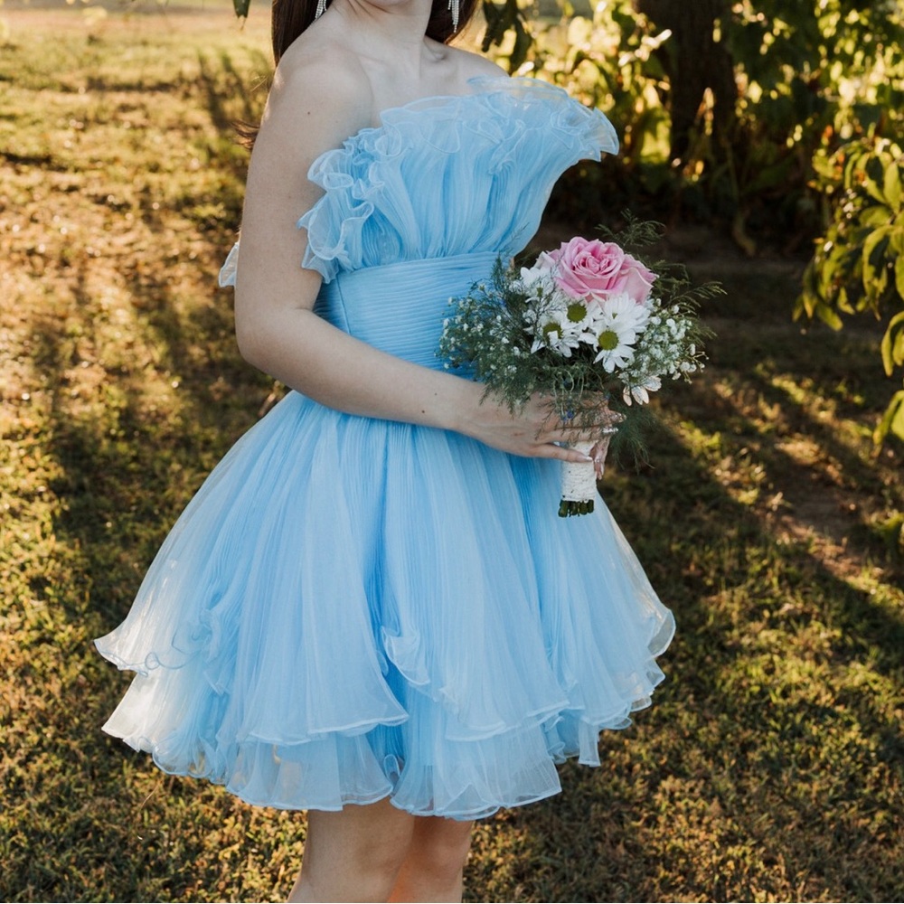 Sherri Hill Light Blue Dress